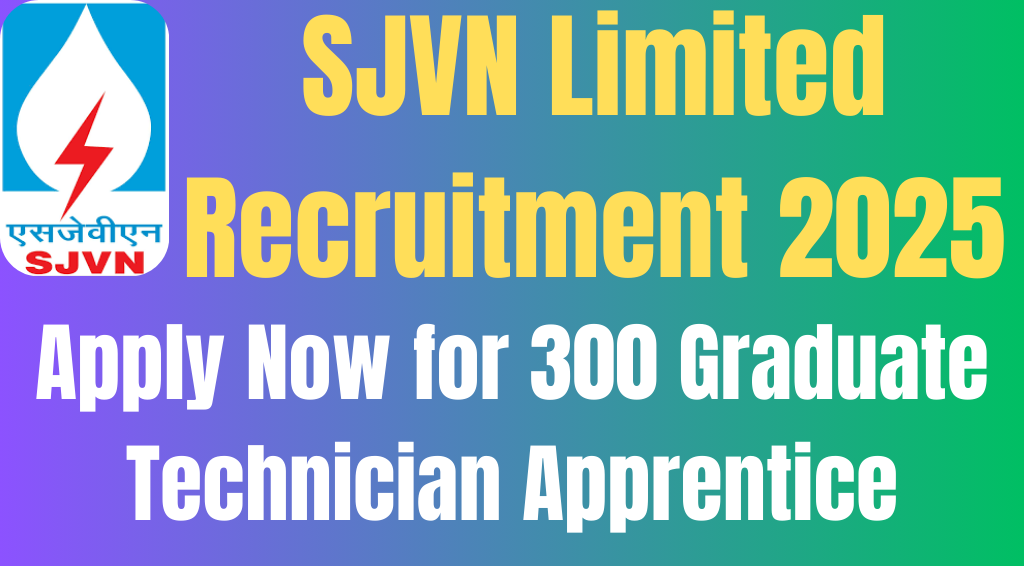 SJVN Apprentices Recruitment 2025